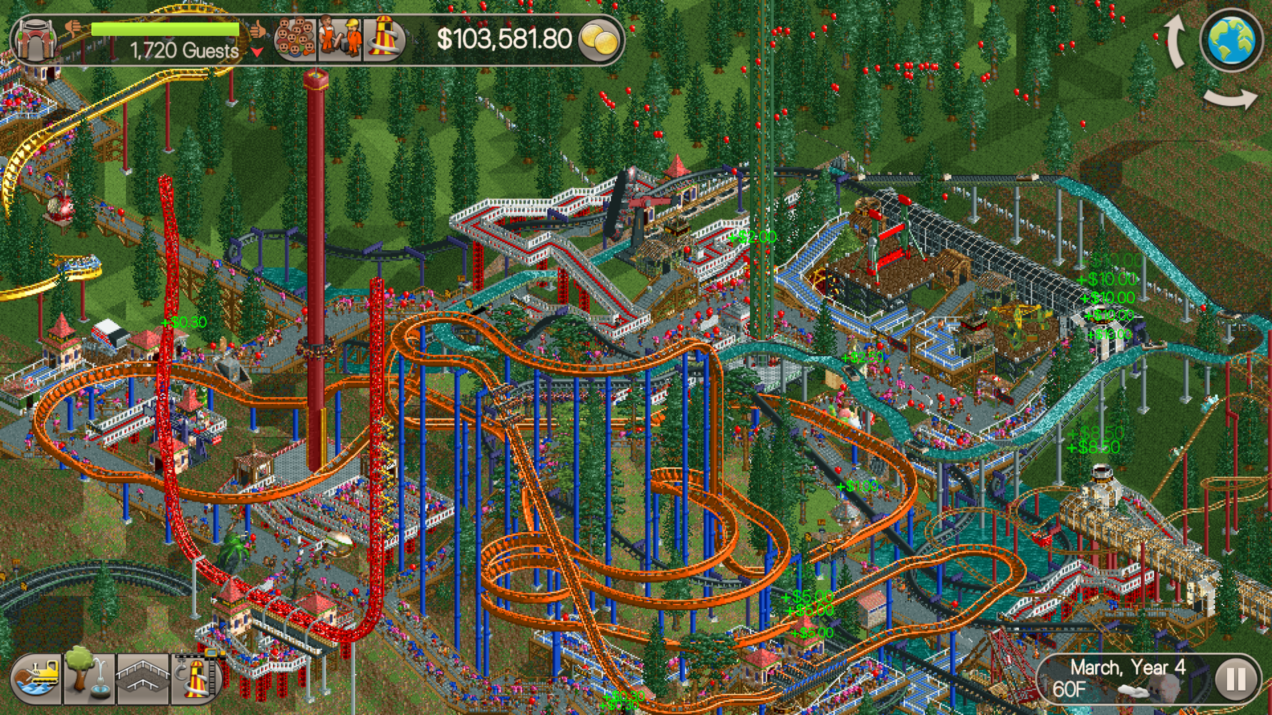 rollercoaster tycoon classic sprightly park guide